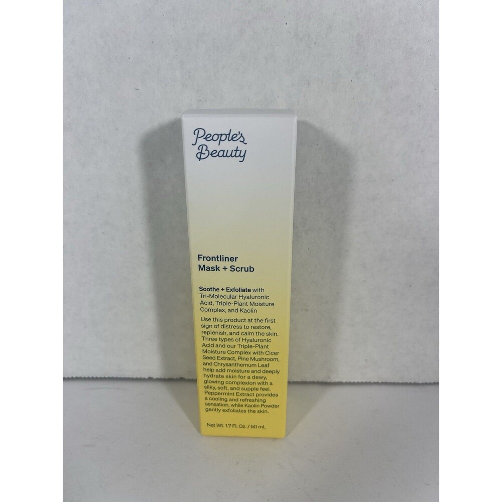 People's Beauty Frontliner Mask + Scrub, 1.7 oz / 50 mL NIB